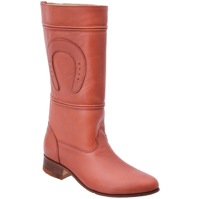 Botas Escaramuza Charra Dama Color Shedrón Piel Napa WD 11-457
