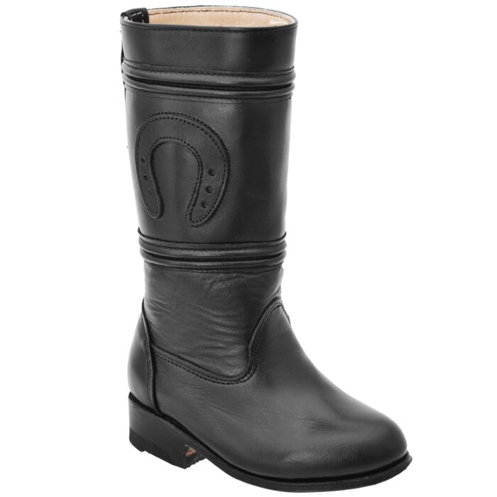 Botas Escaramuza De Niña Piel Napa Negra WD 11-357