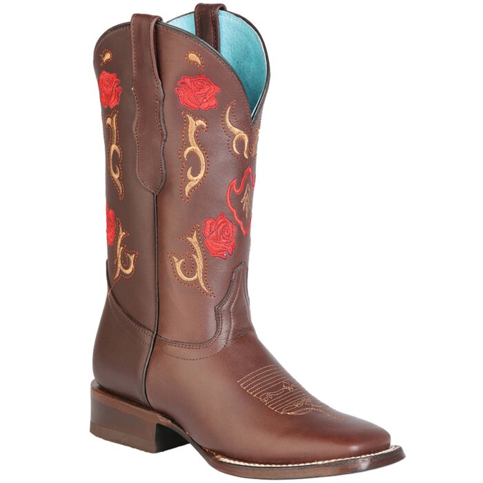 Botas Rodeo Para Mujer El General DW-DAM-13 Piel Crazy Color Choco