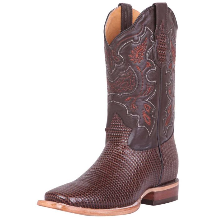 Botas Rodeo Tejido Grabado El General 41791 Color Cigar