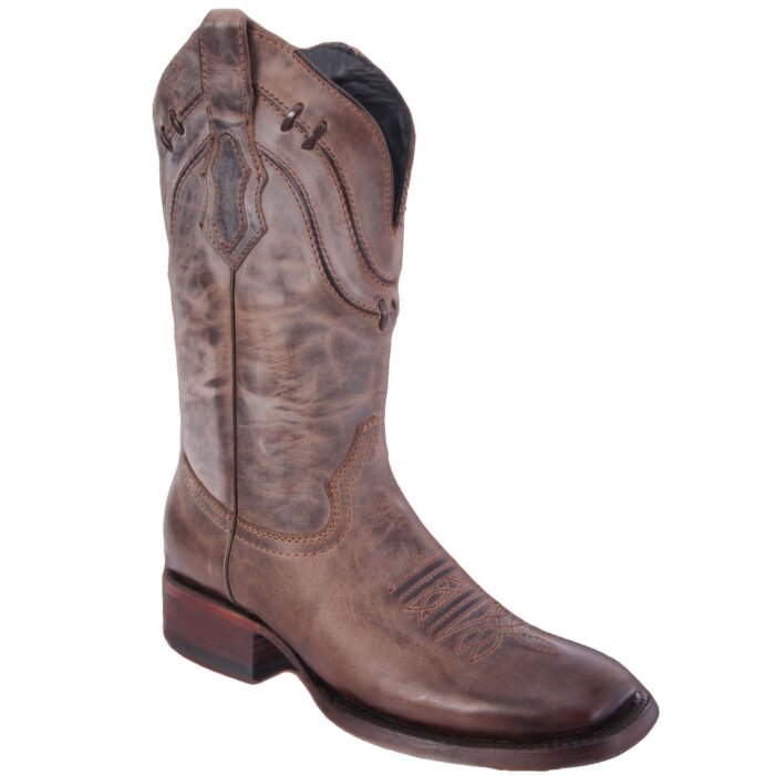 Botas Rodeo Piel Napa Color Café Claro WD 11-341