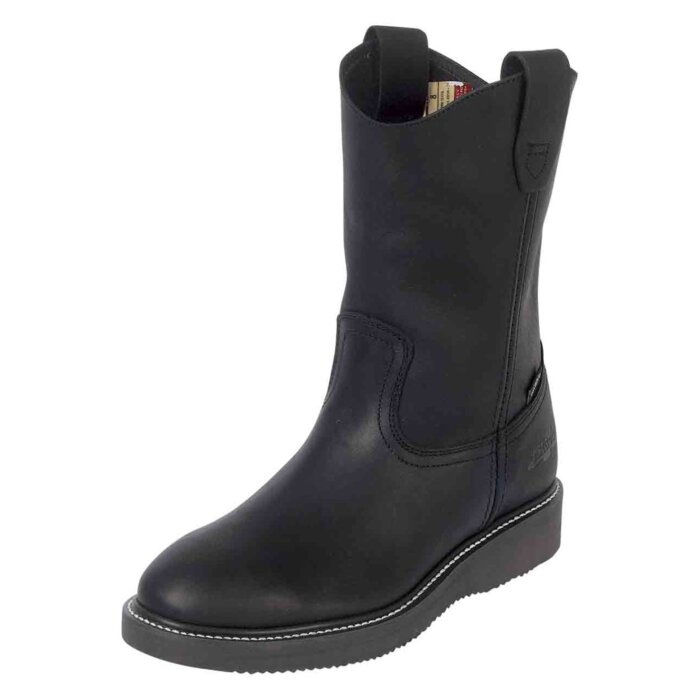 Botas De Trabajo Para Hombre Establo 553-03 Piel Grasso Color Negro