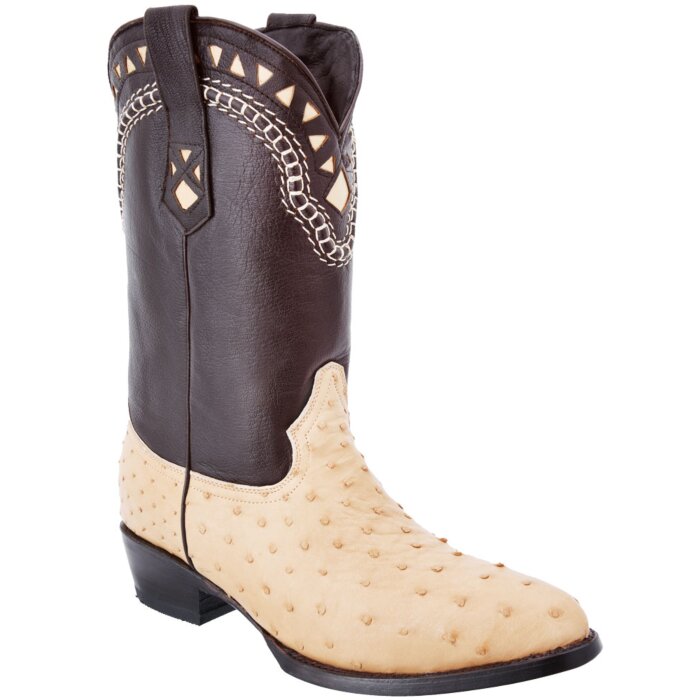 Botas Vaqueras Piel De Avestruz 900 Color Orix WD 11-180