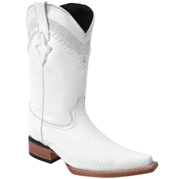 Botas Vaqueras Blancas De Lizard Para Hombre WD 11-059