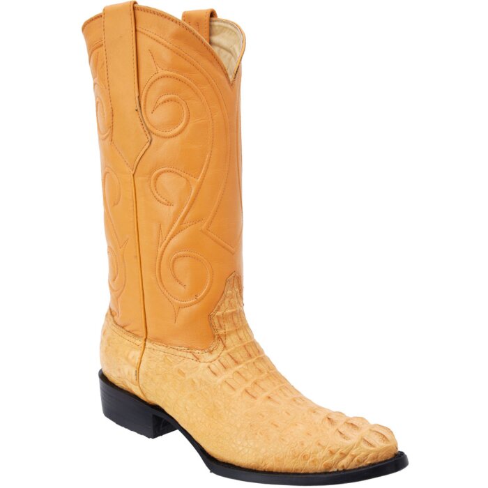 Botas Vaqueras Caimán Lomo Color Mantequilla WD 11-203