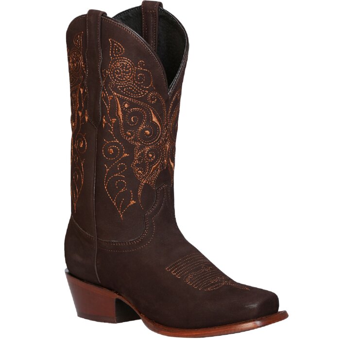 Bota Vaquera Color Café Rodeo Para Dama El General 122489