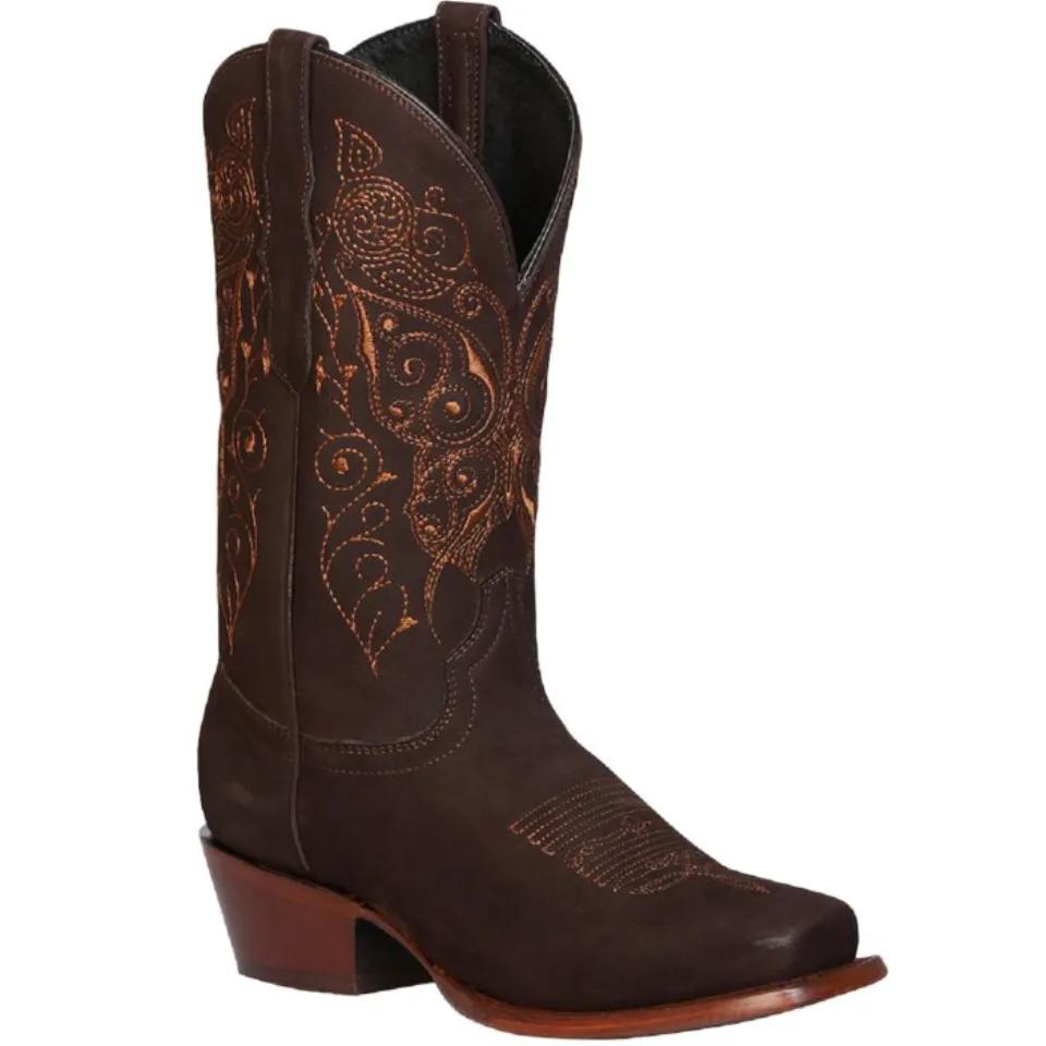Bota Vaquera Color Café Rodeo Para Dama El General 122489