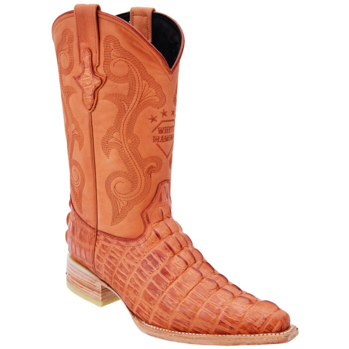Botas Vaqueras Grabado Cocodrilo Color Cognac WD 11-127
