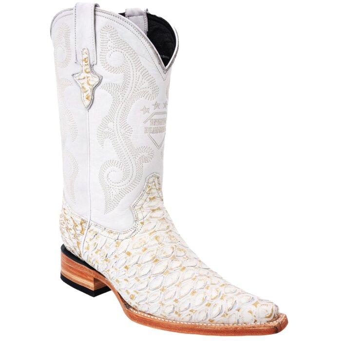 Botas Vaqueras Grabado Oso Hormiguero Color Blanco WD 11-114