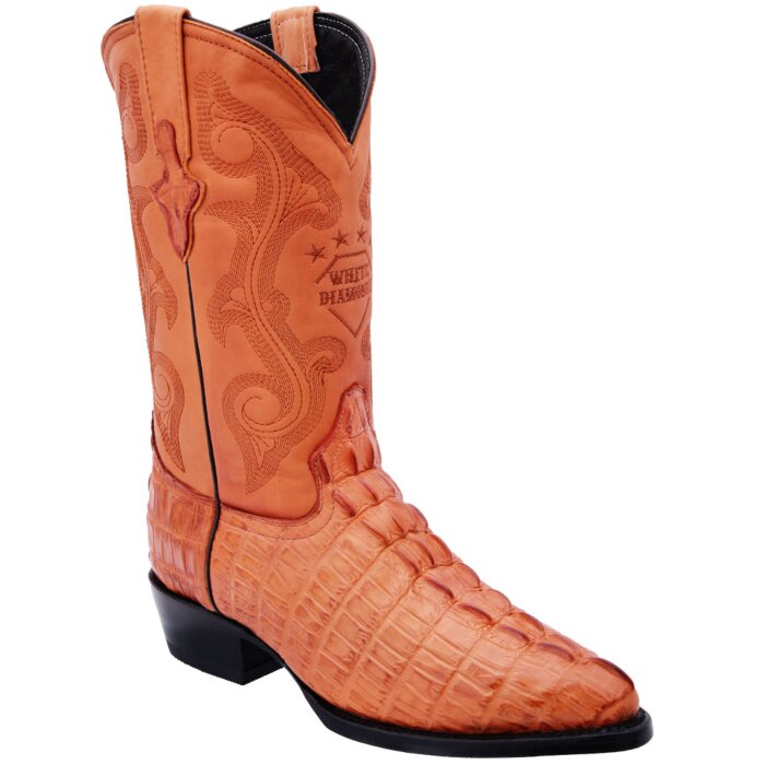 Botas Vaqueras Imitación Caimán Color Cognac WD 11-235