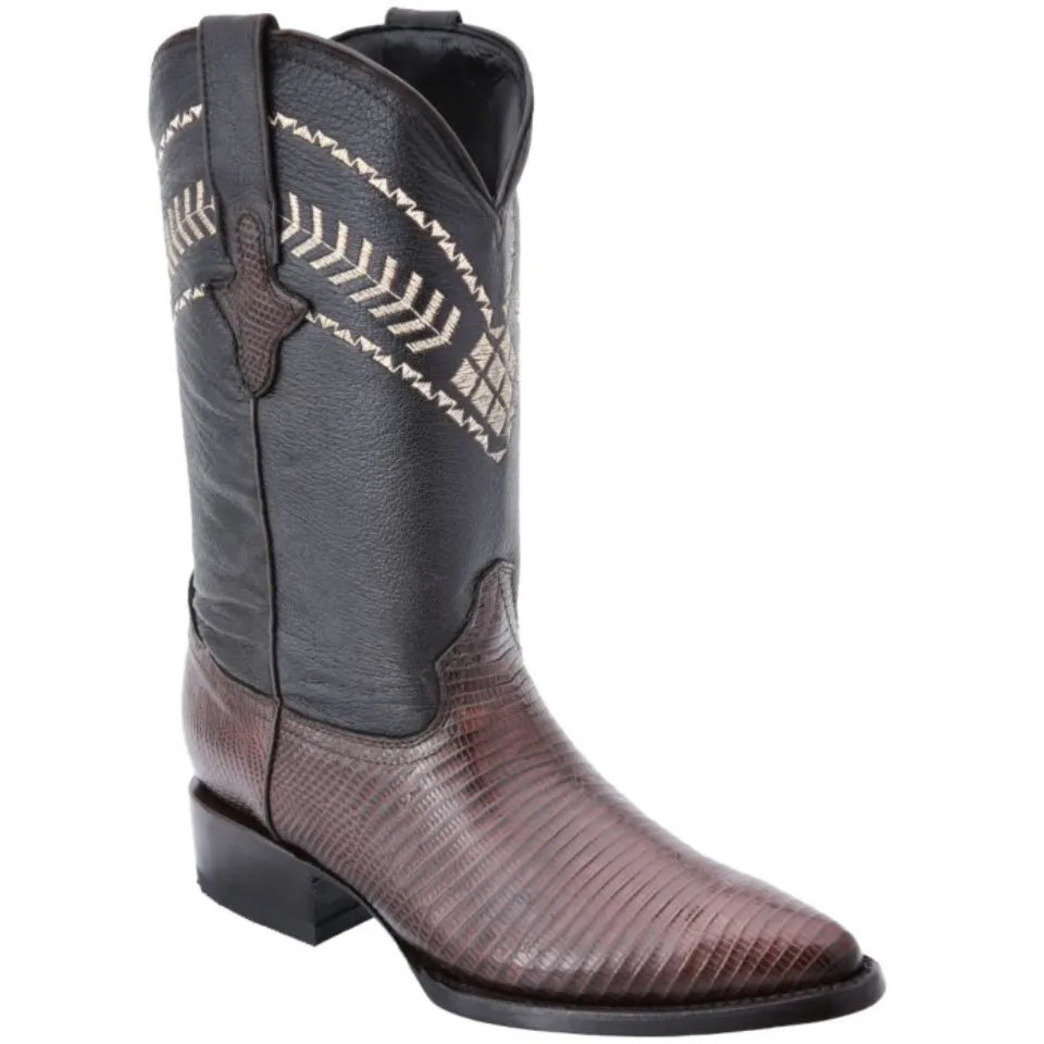 Armadillo Brown Leather Cowboy Boots  WD 11-178
