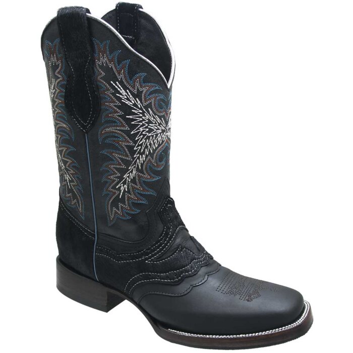 Bota Rodeo Piel Crazy Joe Boots 513 Negro