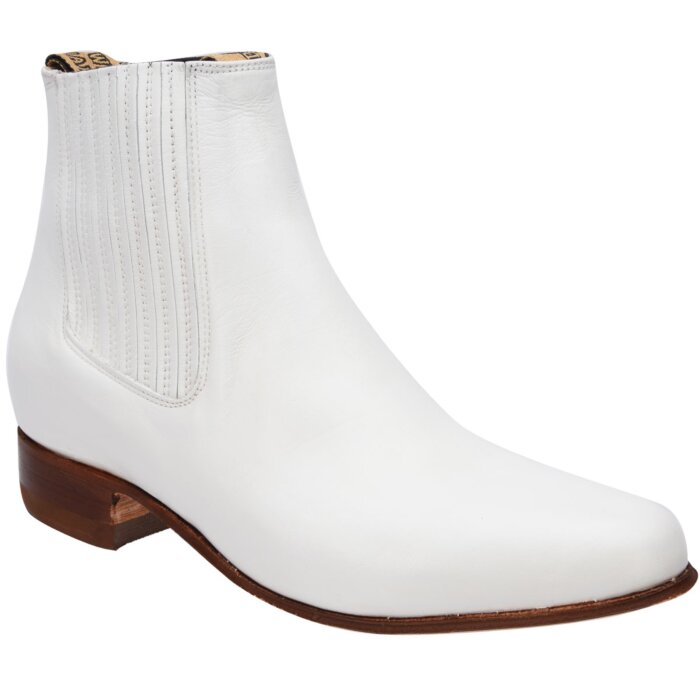 Botines Charros Blancos Piel Napa Tradicional WD 11-729