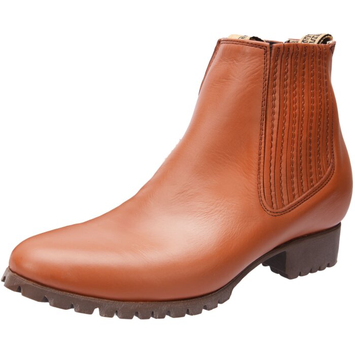 Botines de Charro White Diamonds Boots 11-732 piel Napa color Tabaco con suela de hule tipo tractor