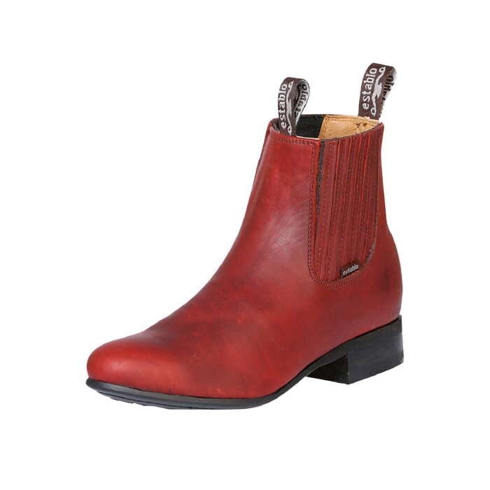 Botines Establo Piel Bovino Grisly Shedron 41554