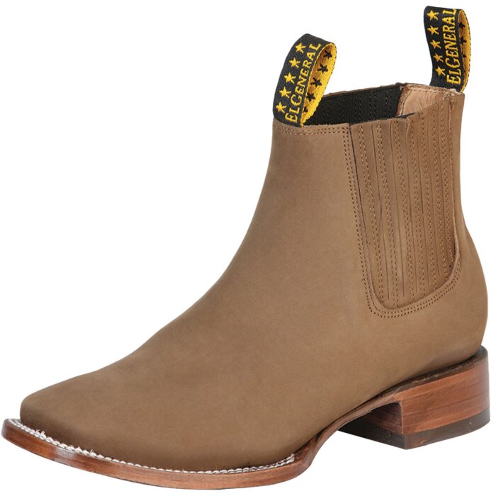 Botines Rodeo Nobuck Liso Color Café El General 126192