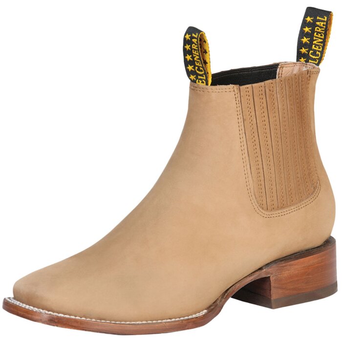 Botines Rodeo Nobuck Liso Color Arena 126193