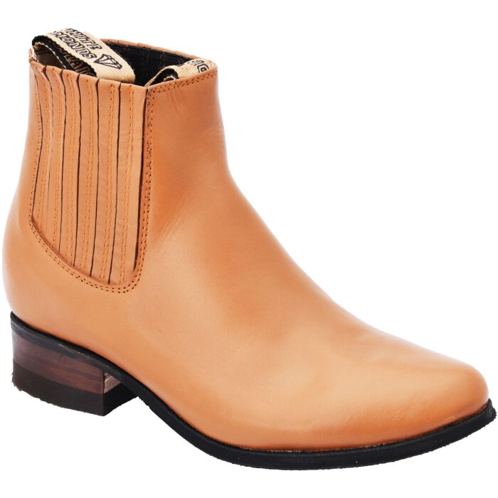 Botines Charros Para Joven Piel Napa Color Tabaco WD 11-757