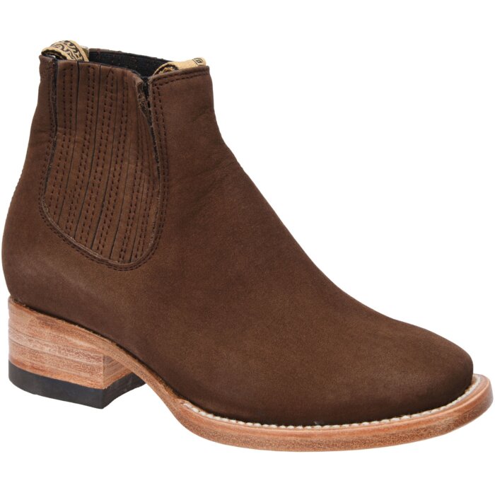 Botines Rodeo Nevada Nobuck Café Para Niño WD 11-348