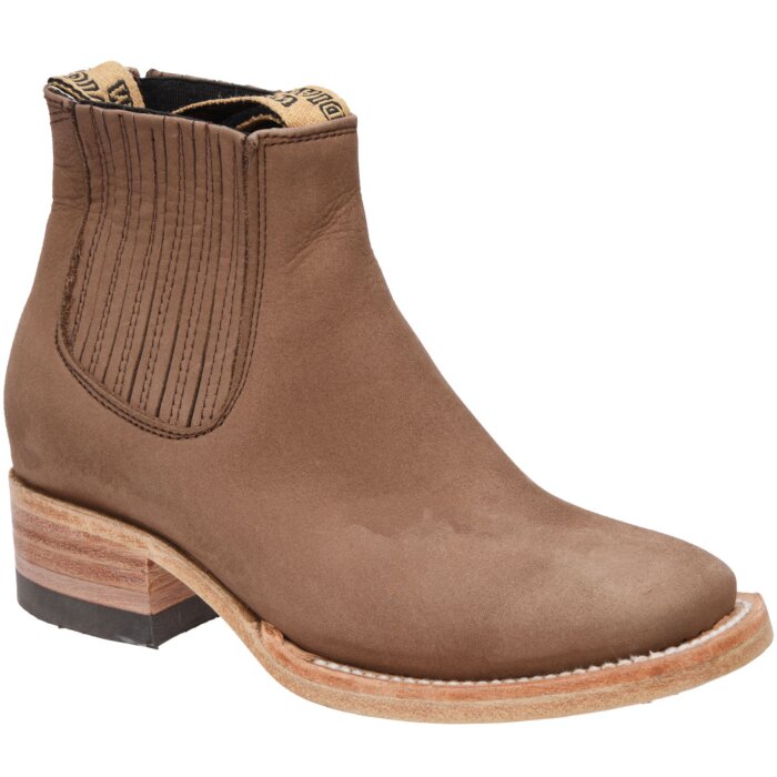 Botines Rodeo Nevada Nobuck Color Nogal Para Niño WD 11-349