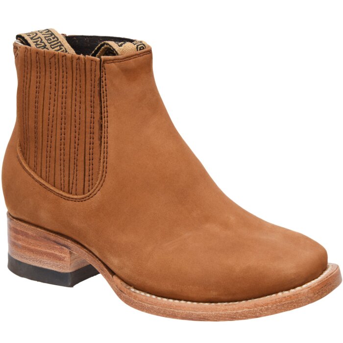 Botines Rodeo Nevada Nobuck Color Tabaco De Niño WD 11-351