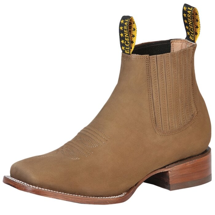 Botines Rodeo Nobuck Color Café Claro El General 126195