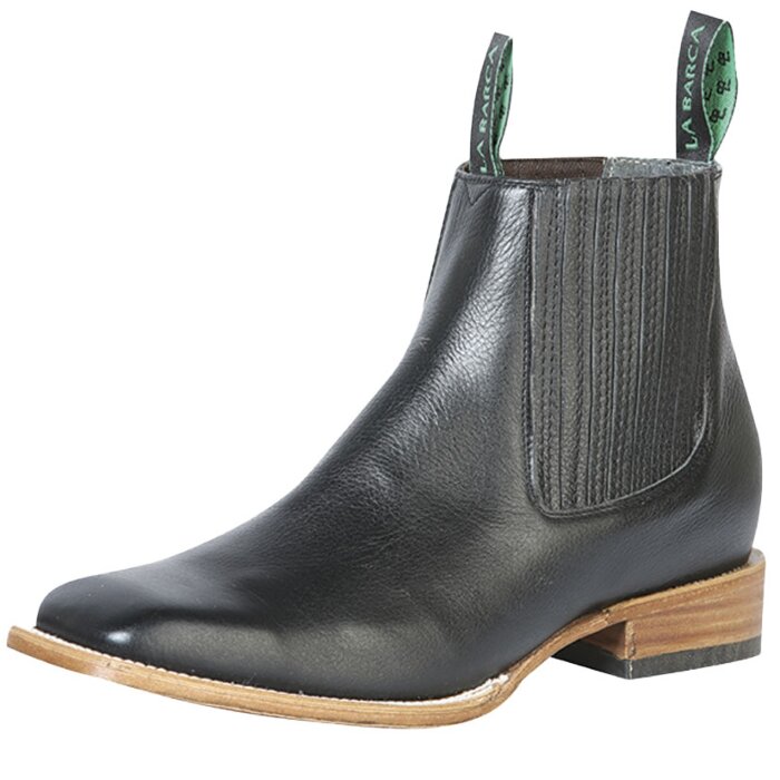 Botines Rodeo Negros La Barca Piel Oil 126412