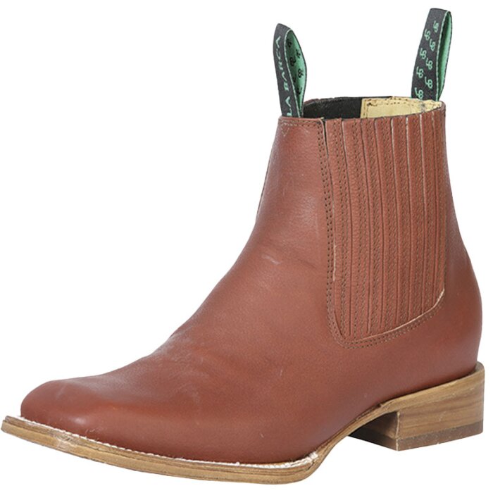 Botines Rodeo Color Shedrón La Barca Piel Grasso 126413