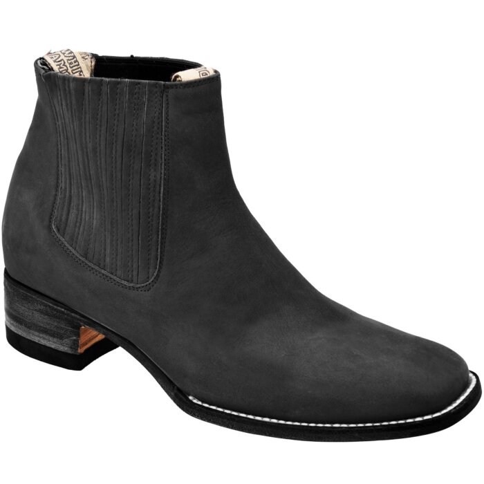 Botín Rodeo Piel Nobuck Negros WD 11-739