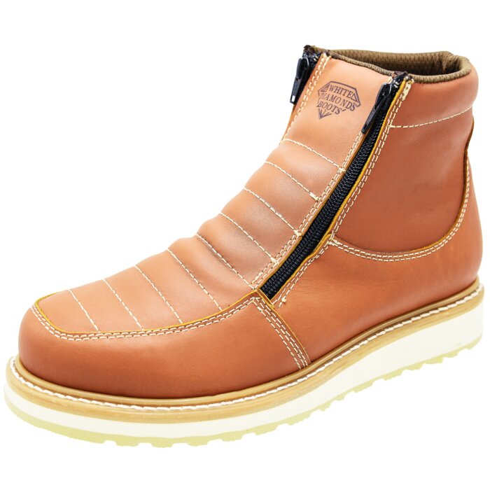 Botines De Trabajo Doble Cierre Color Habana WD 11-448