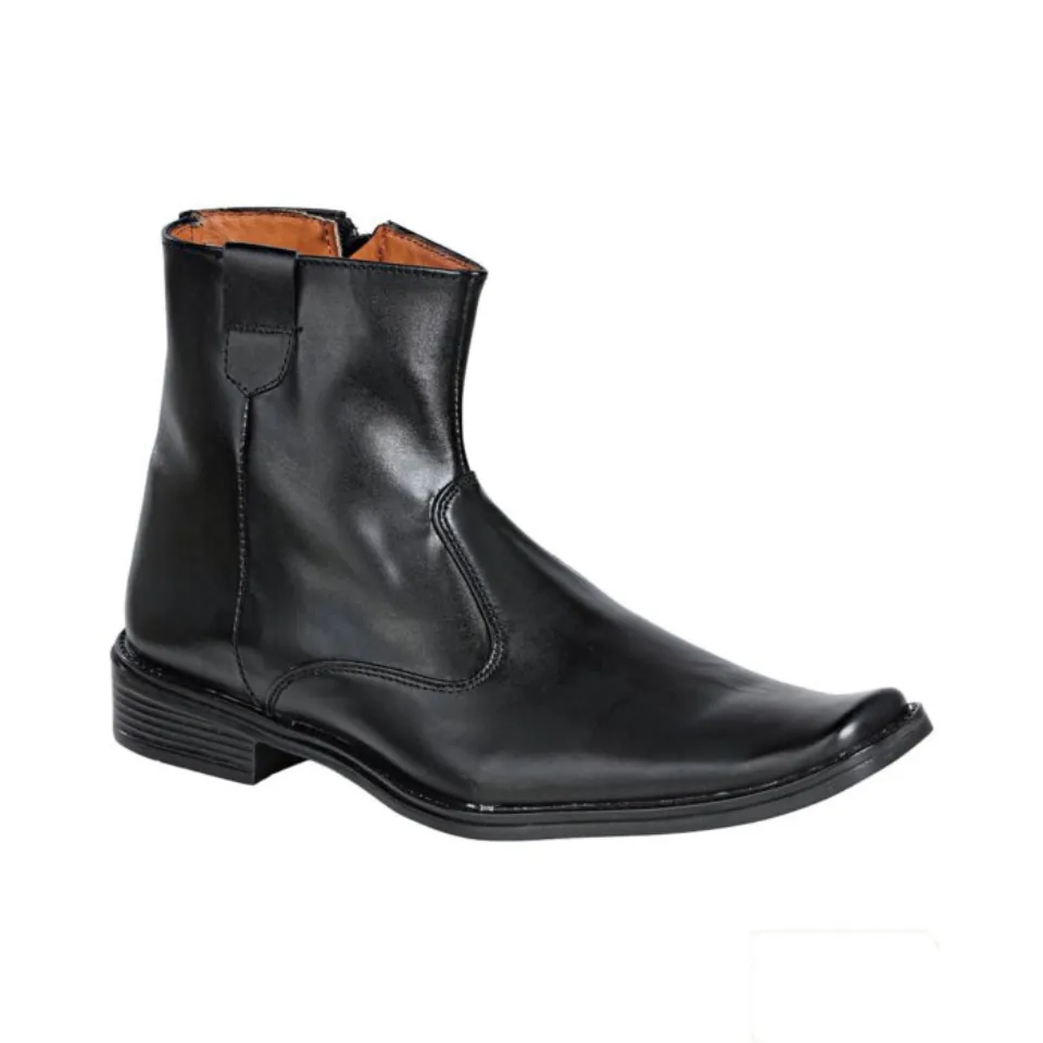 Botines De Vestir Negros Para Hombre Lamasini 7849