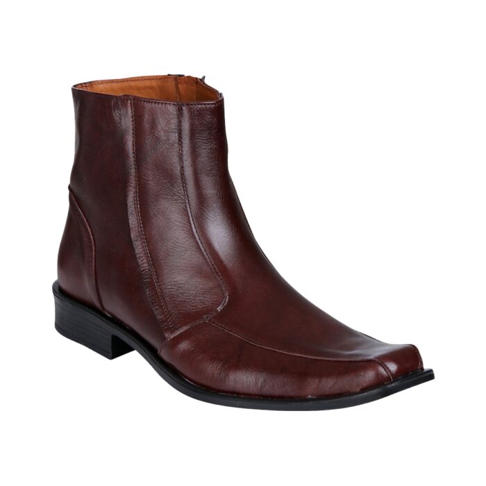 Botines Color Café De Vestir Para Hombre Lamasini 7532