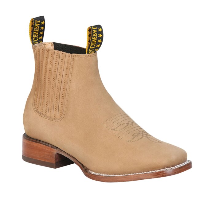 Botines Rodeo Horma Australiana Color Arena Suela de Cuero