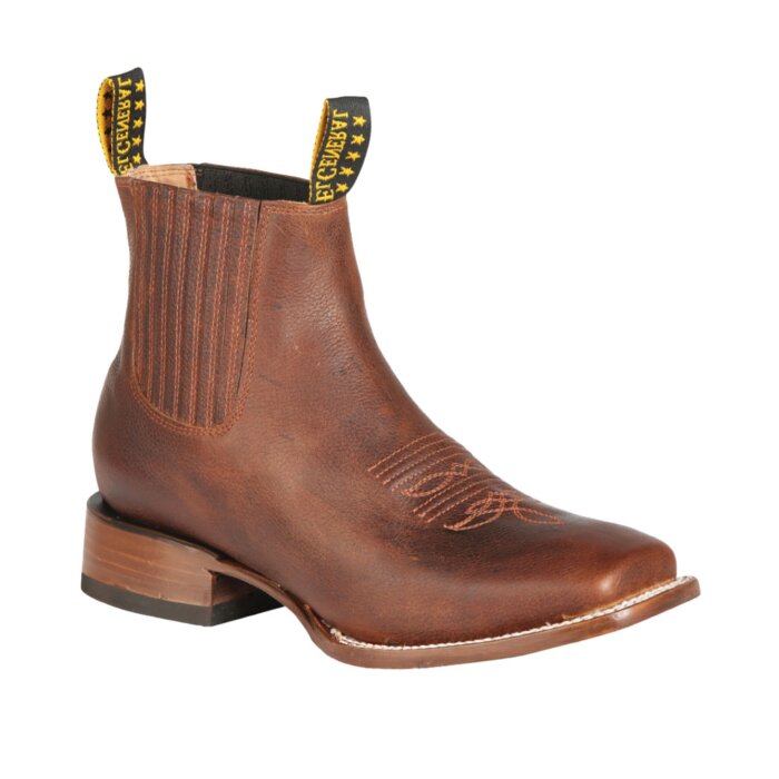 Botines Rodeo Piel Marruecos Horma Australiana Color Saddle