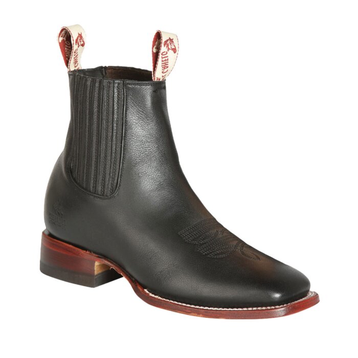 Botines Rodeo El Canelo Fronterizo Ikon Color Negro 44240