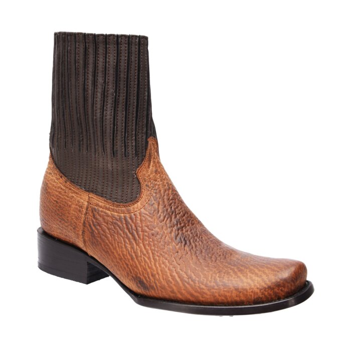 Botines Skinny Imitación Tiburón Color Miel WD 11-009