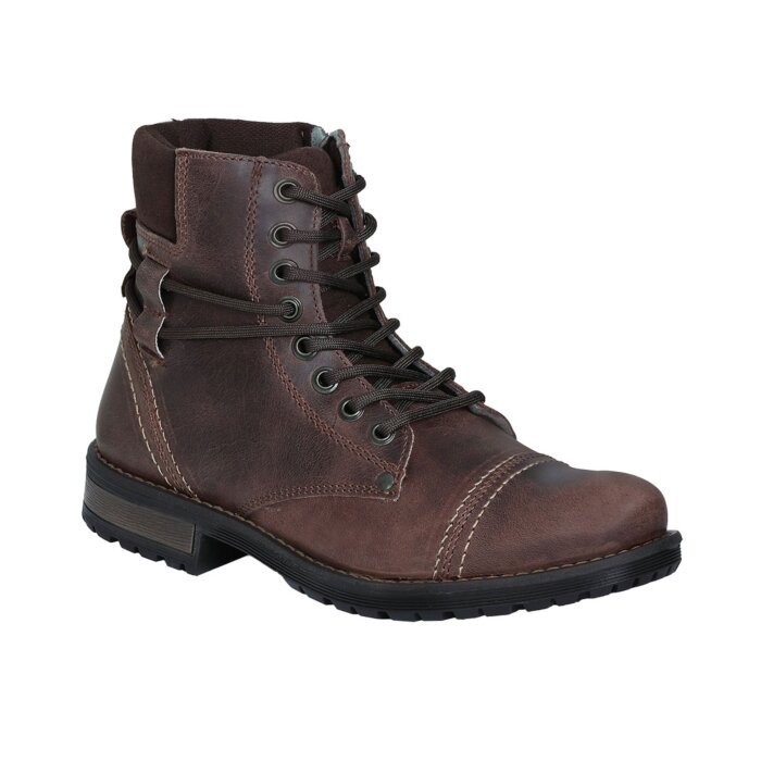 Bota Corta Color Café Para Hombre Moda Lamasini 7226