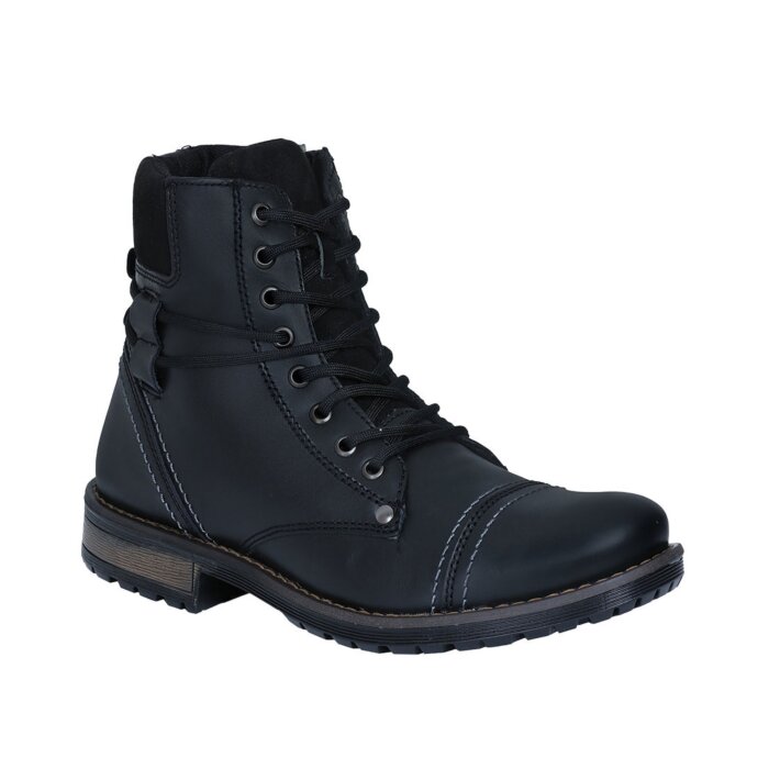 Bota Corta Negra Para Hombre De Moda Lamasini 7226