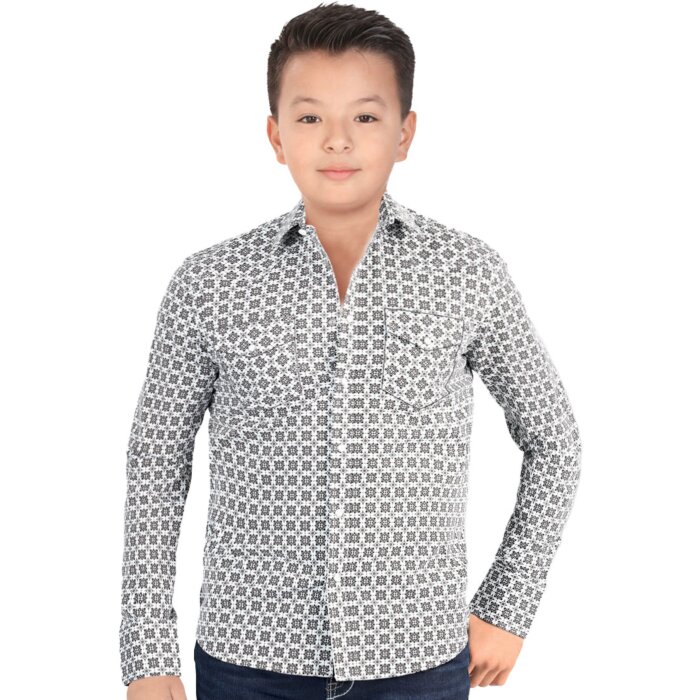 Camisa Blanca De Broche Para Niño Lamasini 0121