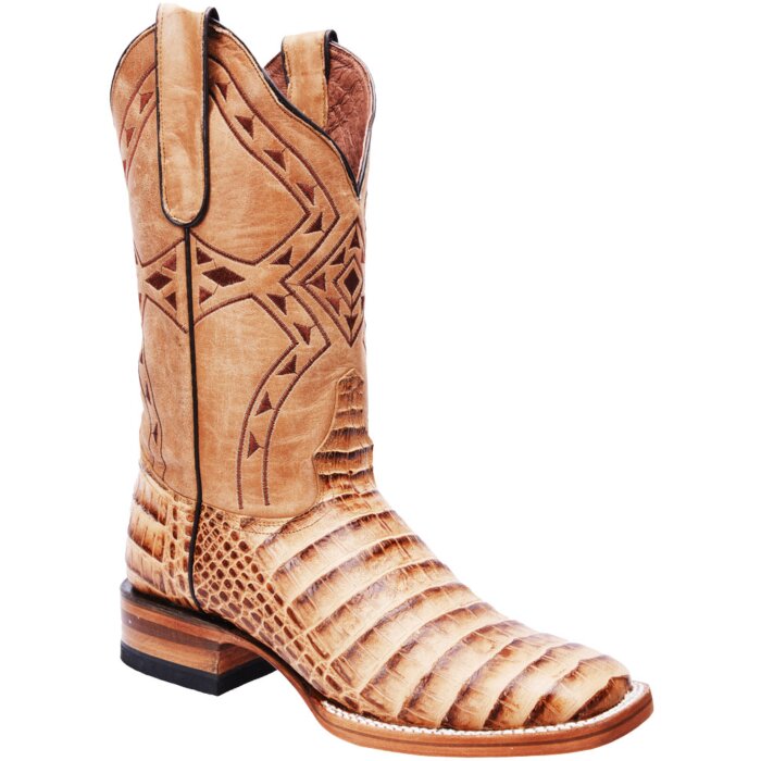 Caiman Print Leather Rodeo Boots WD 11-313 Color Orix