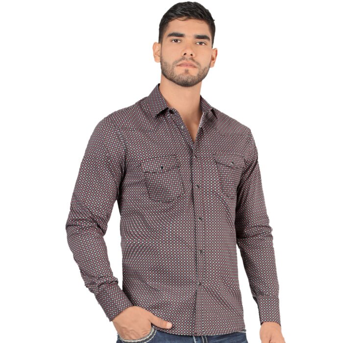 Camisa Vaquera Corte Moderno Negra Montero 3300