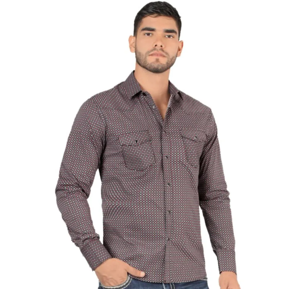Camisa Vaquera Corte Moderno Negra Montero 3300