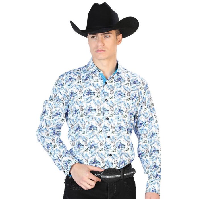 Camisa Blanca Estampada El Señor De Los Cielos 126277