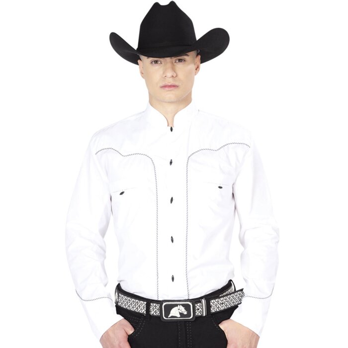 Camisa El Señor De Los Cielos Charra Cuello Militar 125389