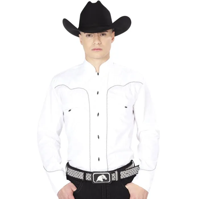 Camisa El Señor De Los Cielos Charra Cuello Militar 125389