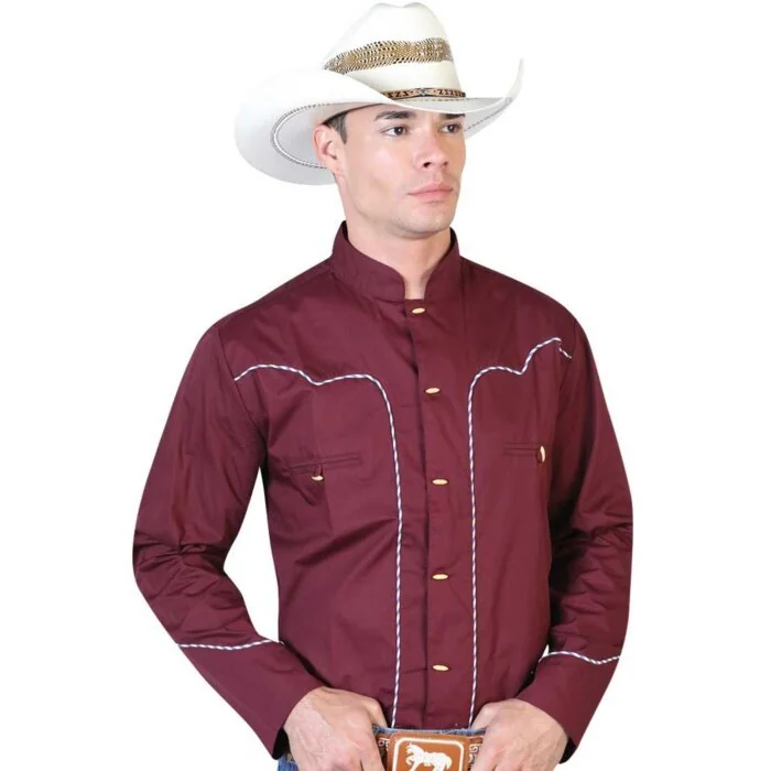 CAMISA CHARRA PACHUQUEÑA ROJA EL GENERAL 2019-107
