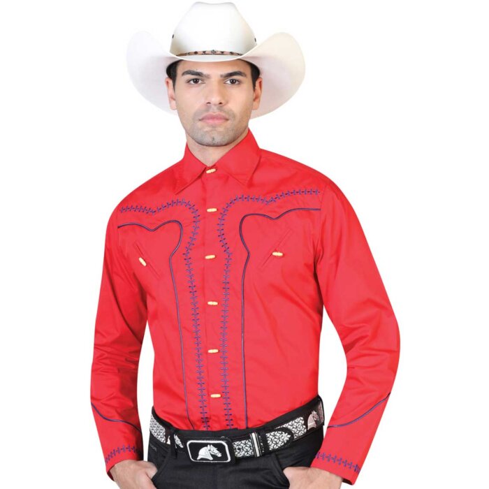 CAMISA CHARRA ROJA EL GENERAL 2019-115