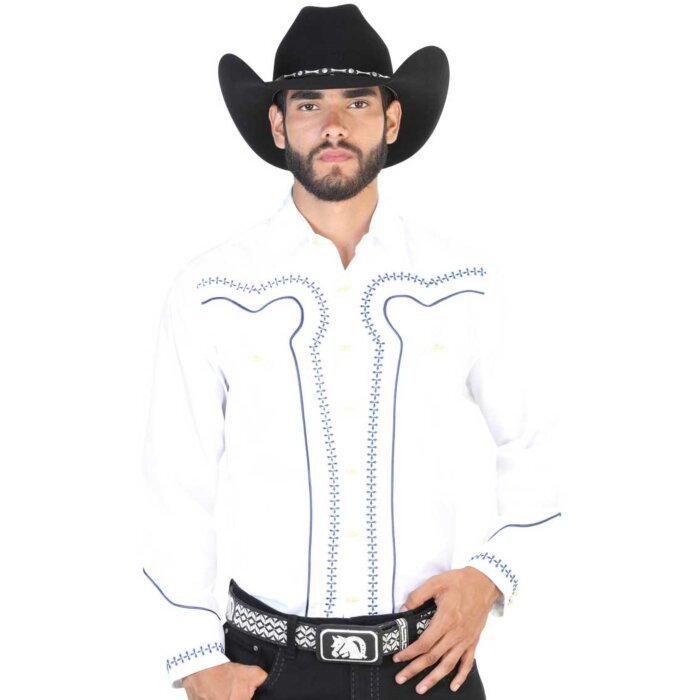 CAMISA CHARRA BLANCA EL GENERAL 2019-115 TIPO CIVIL