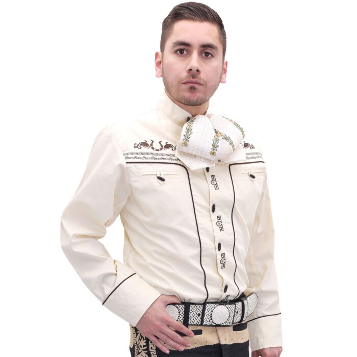Camisa Charra Tradicional WD 11-835 Color Beige