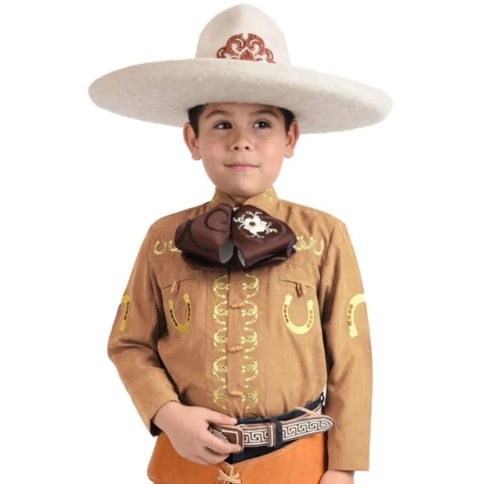 Camisa Charra Para Niño En Color Camelé WD 11-937